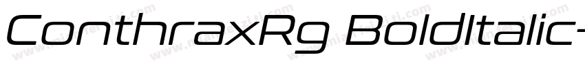 ConthraxRg BoldItalic字体转换
